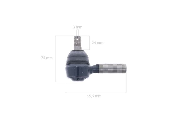 Testa Tirante Sterzo (DX) Iseki SF, TA, TE, TF, TG, TH, TK, TL, TM, TS, TU, 3015, 3020, 3025, 3030, 3125, 3130, 3135, 5035, 5040, Bolens, Massey Ferguson, - immagine 2
