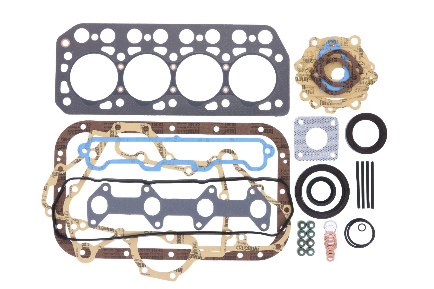 Kit Guarnizioni testata Mitsubishi K4F, MT, MTX, WS, Bomag, Caterpillar, Deutz Fahr, Same, Hurlimann, Lamborghini, Hanix,