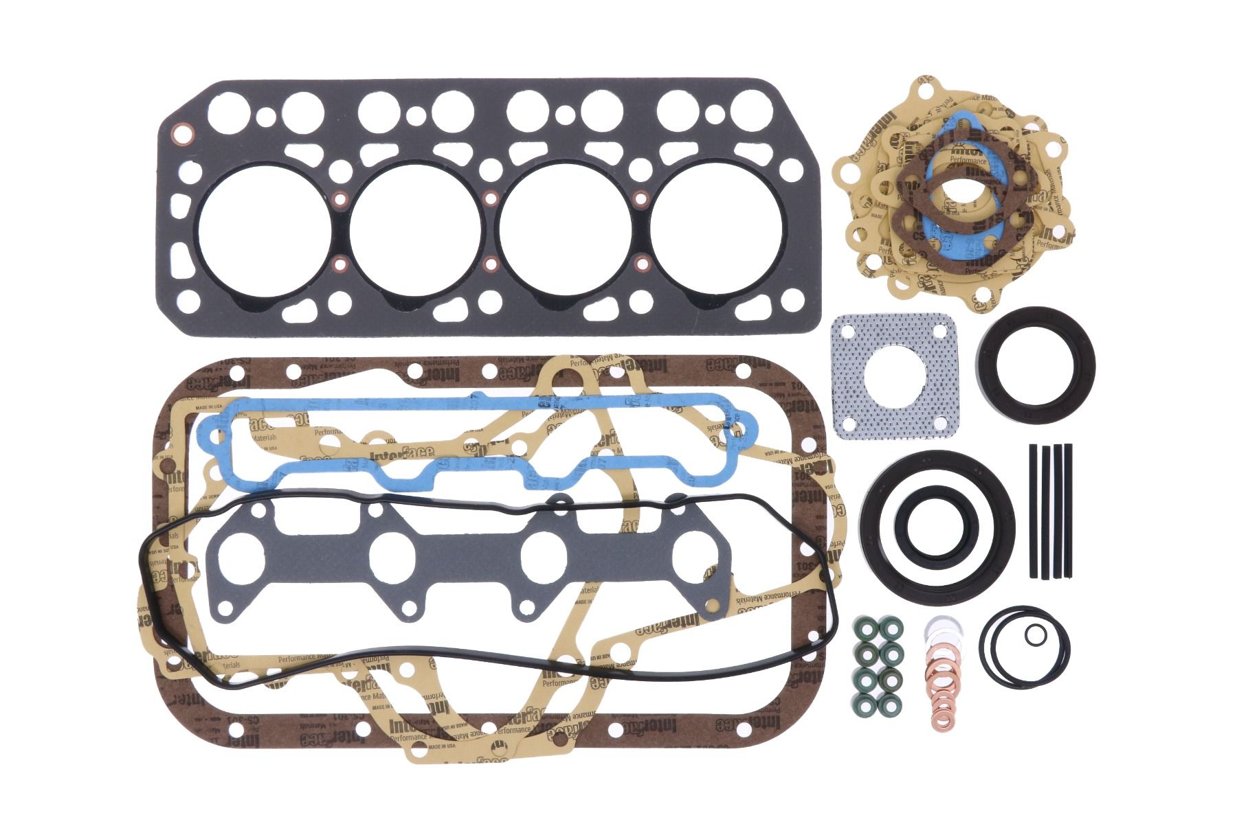 Kit Guarnizioni testata Mitsubishi K4E, Vetus M4.14, Caterpillar, Hanix, Weidemann, Etc.,