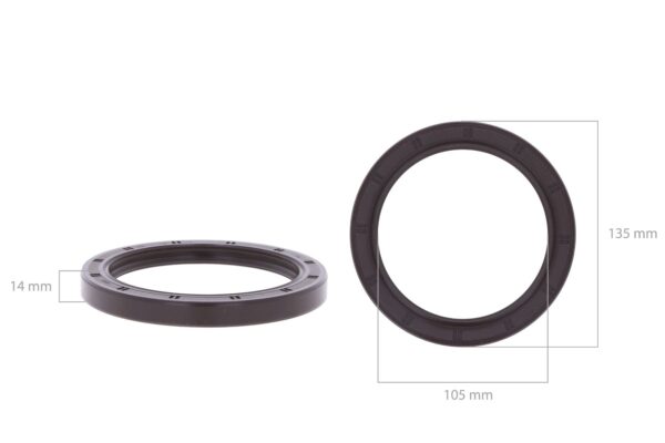 Guarnizioni albero (posteriore) Yanmar 4TNE106, 4TNV106, Marine motoren, Komatsu 4D106, S4D106, - immagine 4