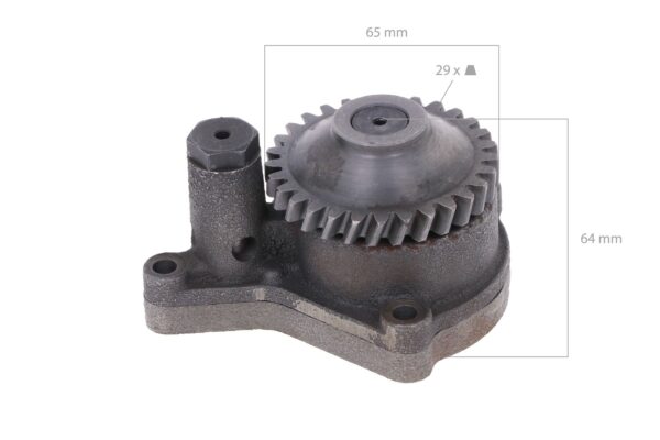 Pompa olio motore Yanmar 3TNE84, 3TNE88, 3TNV84, 3TNV88, TK846, Komatsu 3D78, 3D82, 3D84E, 3D88E, S3D84E, 4D84E, S4D84E, 4D88, 4D88E, - immagine 2