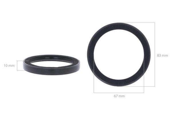 Guarnizioni albero (posteriore) 68x83x10 Kubota D600, D640, D650, D662, D722, D750, D782, D850, D902, D950, V1100, V1200, V1205, Z402, Z432, Z482, Z500, Z602, - immagine 4