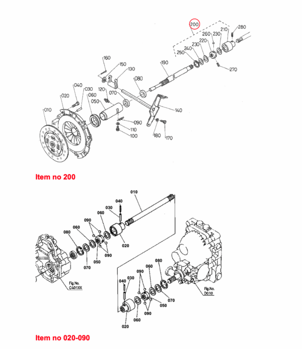 Kit Giunti a sfera Kubota serie B, serie F, serie GB, tipi LX, Zen Noh, - immagine 4
