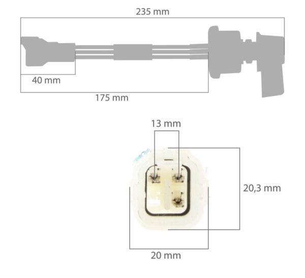 Interruttore indicatore Yanmar a 3 fili - immagine 5