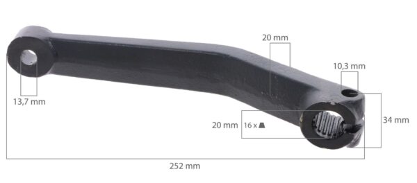 Braccio sterzo corto Yanmar YM1500 - immagine 2