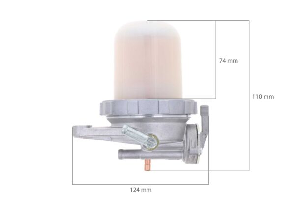 Gruppo filtro carburante completo Kubota GL-, KH-, L1-, L-, M-, MX-, SQ-Types, Hinomoto NX-Types, Denyo, Multiquip, - immagine 3