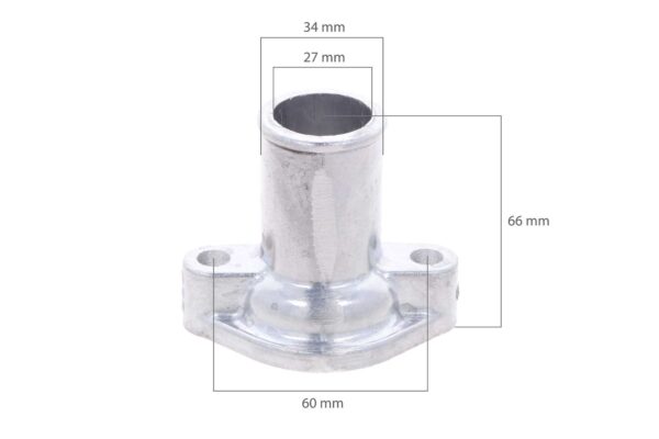 Alloggiamento termostato superiore Kubota, Hinomoto, Bobcat: Airman, Kioti, Hyundai, New Holland Schaffer, Tym, Schaffer, Etc., - immagine 2