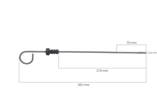 Asta livello olio motore Kubota KJ-, KX-, M-, ME-, SQ-TYPES, V3300, V3600, V3800, Hyundai, Shindaiwa, Airman - immagine 2