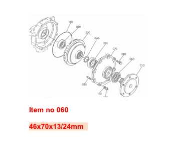 Guarnizione semiasse posteriore 4WD Kubota GL-, L1-, L2-, L-, M-Types