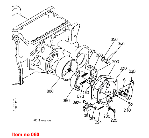 Kit ganasce freno Kubota B20, B1600, B2150, B8200, B9200