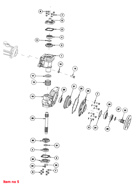 Guarnizione supporto del cuscinetto 4WD Captain, Startrac, Antonio Carraro,