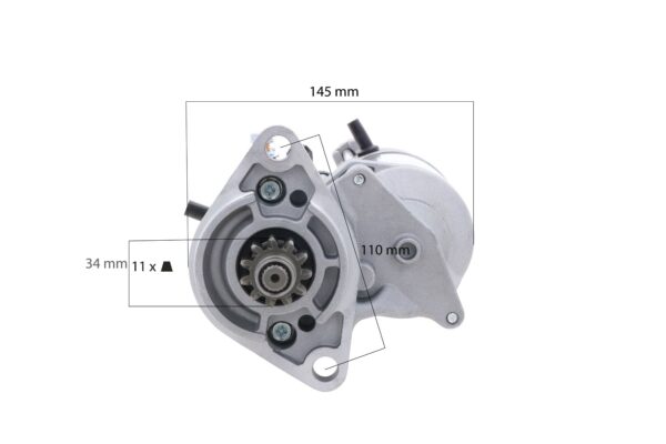 Motorino avviamento 12V. Shibaura, Case IH, New Holland, Ransomes, Fiat Hitachi, Terex, Etc., - immagine 4