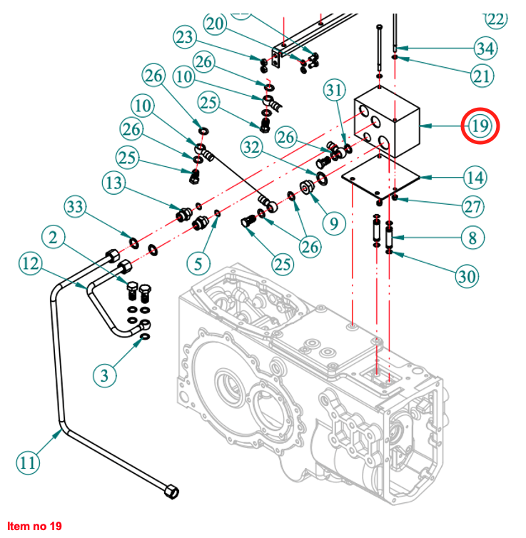 Deviatore idraulico PTO Captain 263H, Startrac 26H, 263H, Antonio Carraro 26H,
