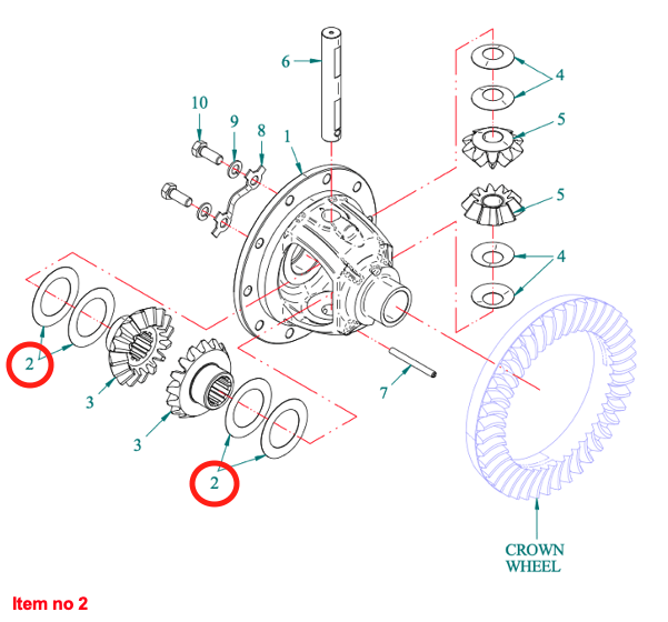 Sspessore di rasamento Ø41.5xØ64x0.2mm Differenziale 4WD Captain 273, Startrac 273,