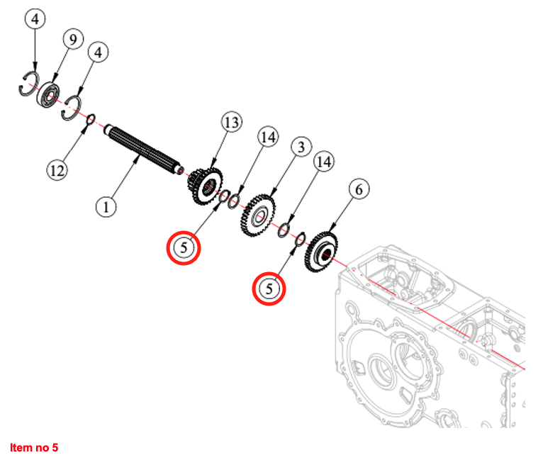 Anello di sicurezza Assale Ø30x2 Captain, Startrac, New Holland, Antonio Carraro, Etc.,