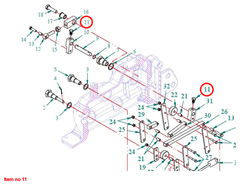 Vite speciale Dispositivo di sollevamento Captain 273, Startrac 273,