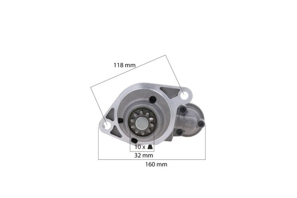 Motorino avviamento 12V 2,0Kw D=10 Captain, Startrac, Antonio Carraro, Mitsubishi S3L, S3L2 - immagine 6
