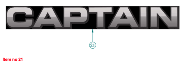 Decalcomanie 3D per cofano Captain, - immagine 2