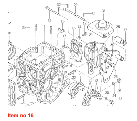 Coperchio presa di forza Iseki TU-, TX-types, Bolens G-, H-, TX-types, Massey Ferguson 1120