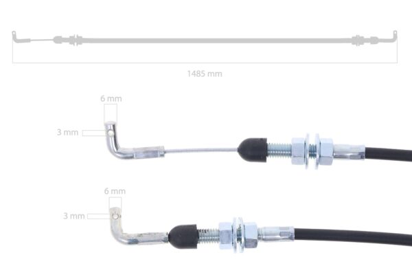 Cavo acceleratore manuale Iseki Sial, TF-Types, 3125, 3130, Massey Ferguson 1210, 1220, 1230 - immagine 2