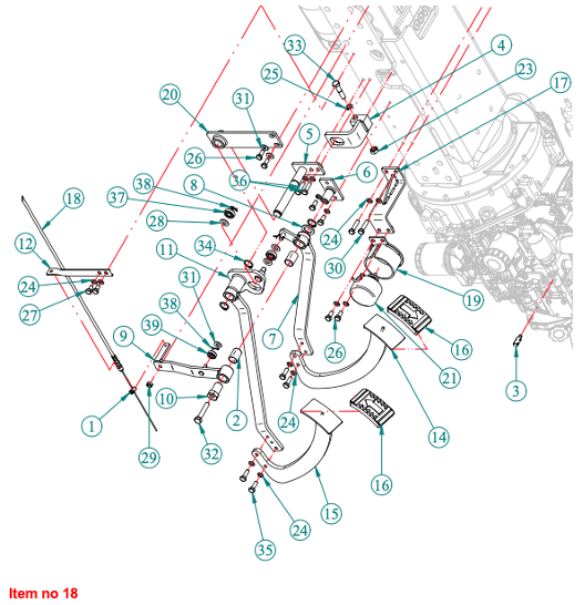 Cavo dell'acceleratore a pedale HST Captain, Startrac, Antonio Carraro, Etc.,
