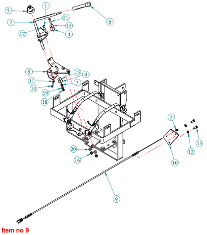 Cavo acceleratore manuale Captain 263H, Startrac 26H, 263H, Antonio Carraro 26H,