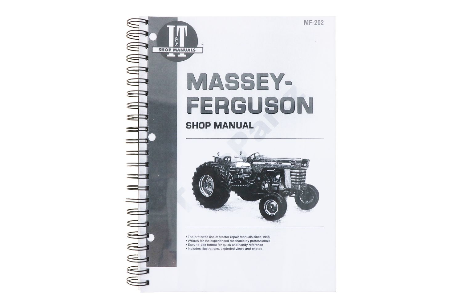 Manuale d'officina MF 175, 180, 205, 210, 220, 2675, 2705, 2745, 2775, 2805 (inglese)