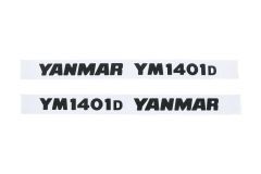 Set Adesivi decalcomania cofano Yanmar YM1401