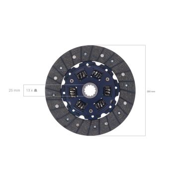 Disco frizione Iseki TF, TL, TS, TU, Hinomoto, Massey Ferguson, Bolens, Yanmar, Shibaura, White,