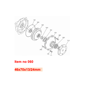 Guarnizione semiasse posteriore 4WD Kubota GL-, L1-, L2-, L-, M-Types
