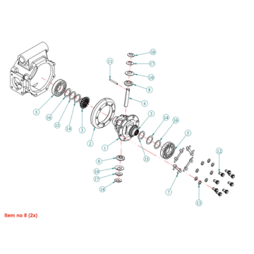 Ingranaggio 10D differenziale 4WD Captain, Startrac, Antonio Carraro, 