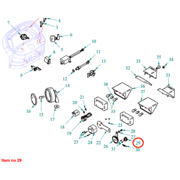 Interruttore luce freno Captain 273, Startrac 273,