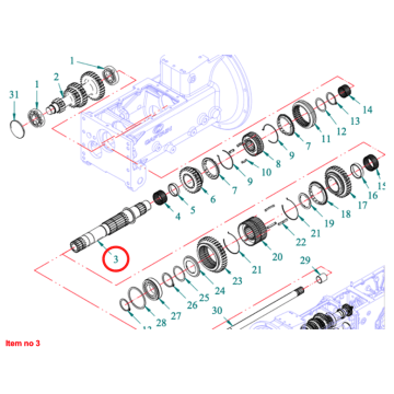 Albero primario del cambio Captain 273, Startrac 273, 