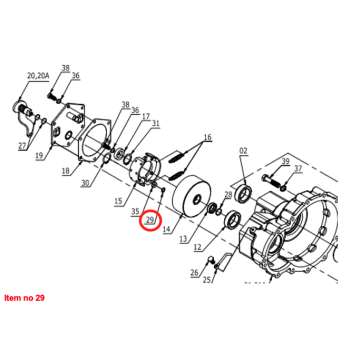 Anello di sicurezza esterno 8x0,8 per Ceppo del freno Captain 200DI, 250DI, 260, 273, 280, 280DX, 