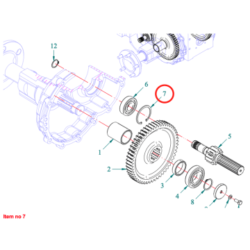 Anello di sicurezza interno Ø62x2 Captain Startrac, Antonio Carraro, Agritech, Etc.,