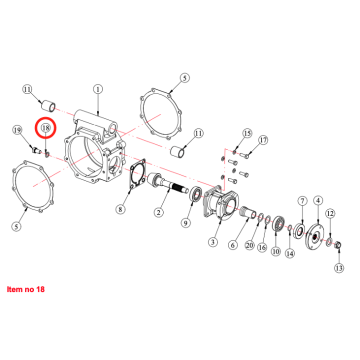 Anello di rame Ø12xØ19x1.5mm Captain, Startrac, Antonio Carraro, Agritech, Etc., 