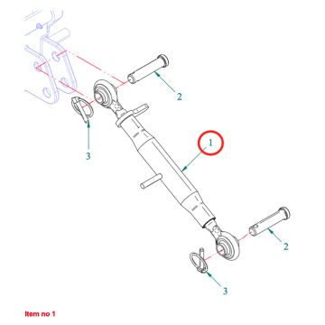 Barra di accoppiamento superiore Captain 273, Startrac 273, 