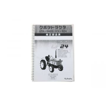 Kubota L1-24, ZL1-24, ZL1-R24 Catalogo ricambi con disegni tecnici