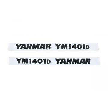 Set Adesivi decalcomania cofano Yanmar YM1401