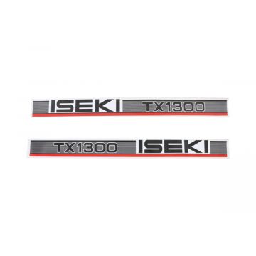 Set Adesivi decalcomania cofano Iseki TX1300