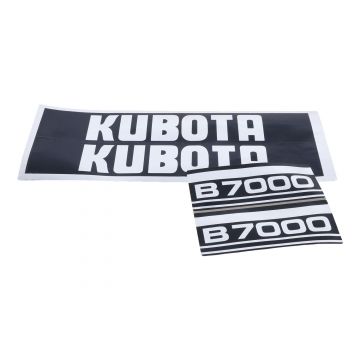 Kubota Set Adesivi decalcomania cofano B7000