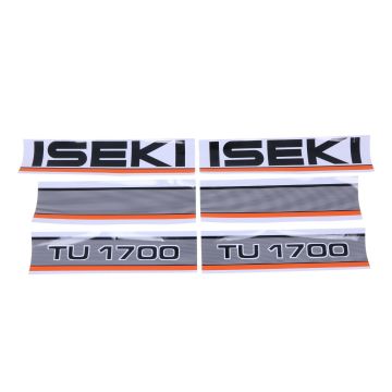 Set Adesivi decalcomania cofano Iseki TU1700