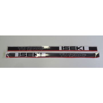 Iseki Set Adesivi decalcomania cofano TU1700