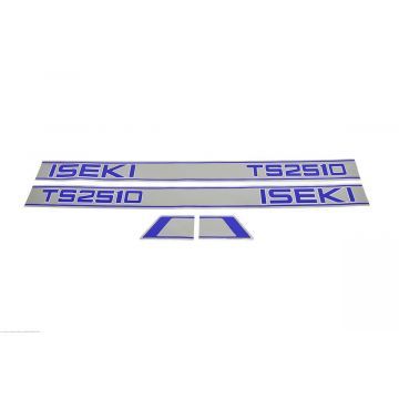 Set Adesivi decalcomania cofano Iseki TS2510