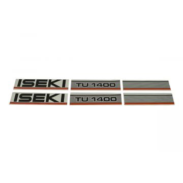 Set Adesivi decalcomania cofano Iseki TU1400