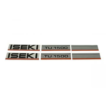 Set Adesivi decalcomania cofano Iseki TU1500