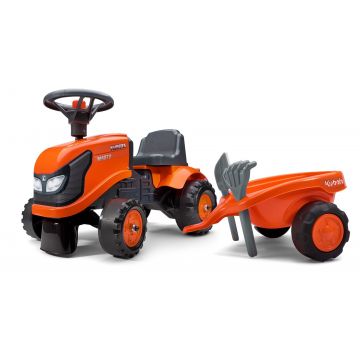 Kubota M4072 Trattore con rimorchio ed attrezzi