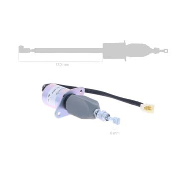 Solenoide di arresto Kubota D1703