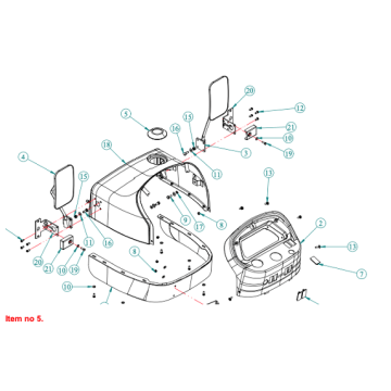 Gomma copertina Serbatoio carburante Captain, Startrac, Antonio Carraro, 