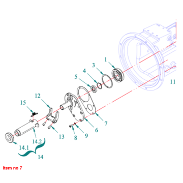 Guarnizione scatola della frizione Captain 273, Startrac 273,
